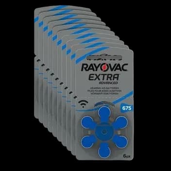 Rayovac Pilhas Rayovac 675 (embalagem de 60)